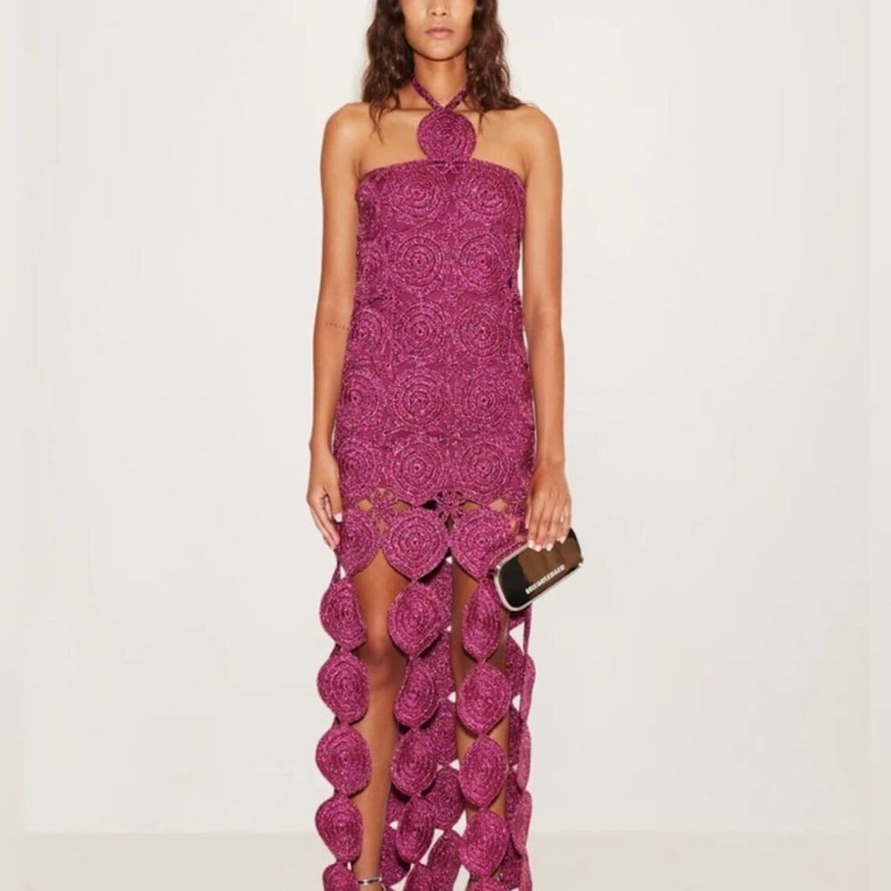 Simon Miller Beep Beep Dress in Magenta XS
